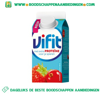 Campina Vifit proteine bes aardbei aanbieding