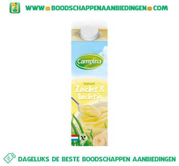 Campina Zacht & luchtig banaan aanbieding