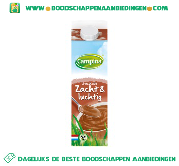 Campina Zacht & luchtig chocolade aanbieding