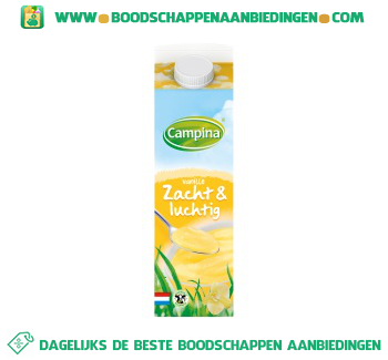 Campina Zacht & luchtig vanille aanbieding