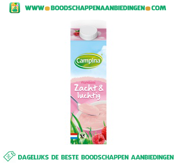 Campina Zacht&luchtig framboos aanbieding