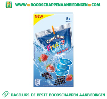 Fruity water red fruit aanbieding