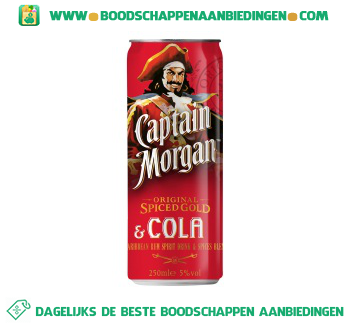 Captain Morgan Rum & cola aanbieding