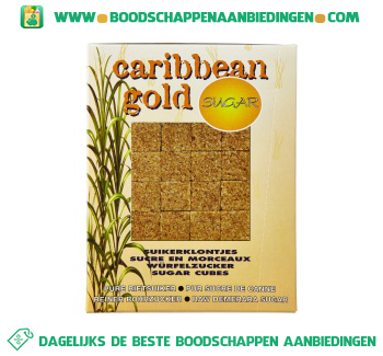 Caribbean Gold Ruwe rietsuikerklontjes aanbieding