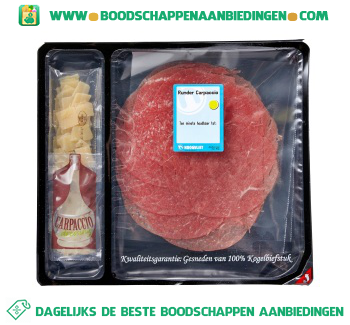 Carpaccio aanbieding