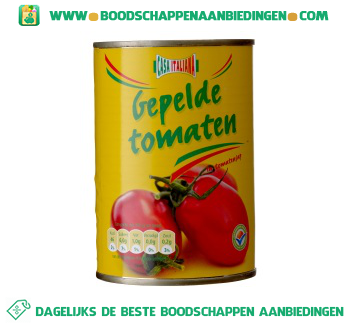 Gepelde tomaten aanbieding