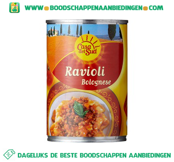 Ravioli bolognese aanbieding