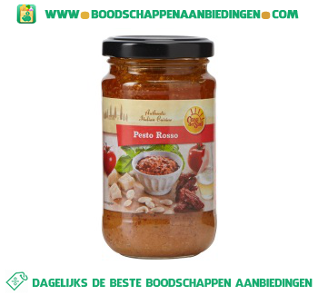 Pesto rosso aanbieding