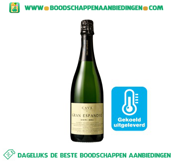 Cava Gran Espanoso demi-sec aanbieding