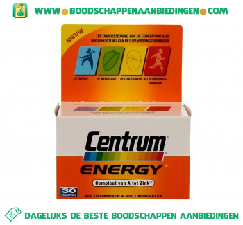 Centrum Energy multivitamines aanbieding