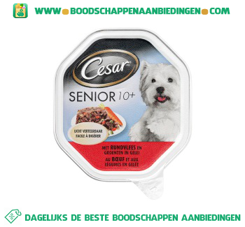 Cesar Senior 10+ met rundvlees & groenten aanbieding