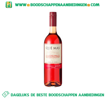 Que Mas merlot rosé aanbieding