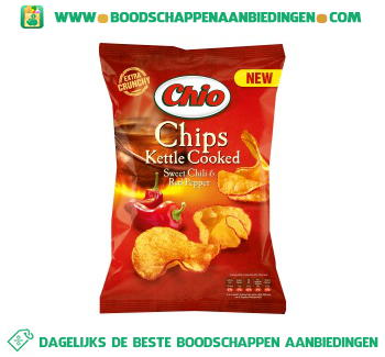 Chio Kettle cooked sweet chilli aanbieding