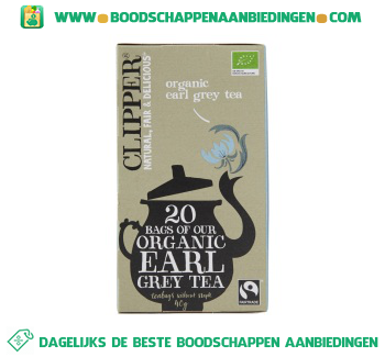 Organic earl grey 1-kops aanbieding