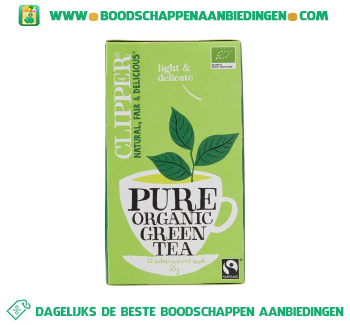 Organic green tea 1-kops aanbieding