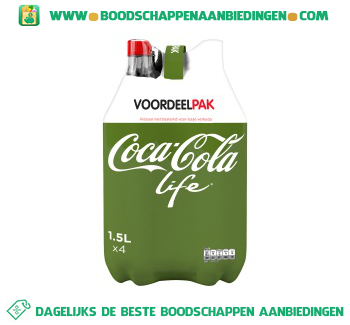 Coca-Cola Life 4-pak aanbieding