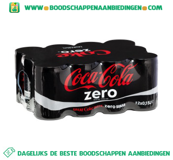 Coca-Cola Zero funsize 12-pak aanbieding