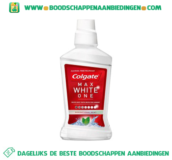 Colgate Mondwater max one sensational mint aanbieding