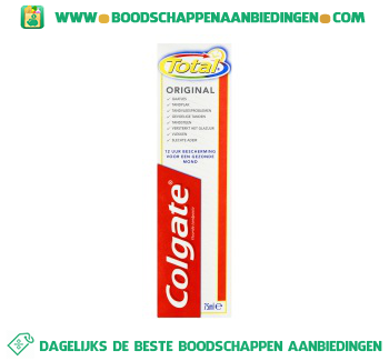 Colgate Tandpasta total original aanbieding