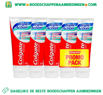 Colgate Triple action tandpasta promopack aanbieding