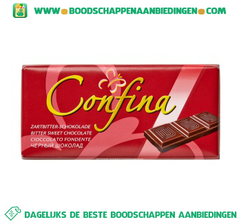 Confina Chocoladereep puur aanbieding