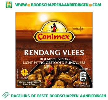 Boemboe Rendang Vlees aanbieding