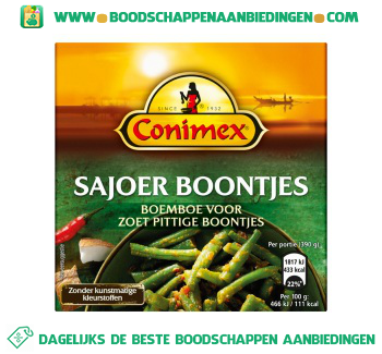 Conimex Boemboe Sajoer Boontjes aanbieding