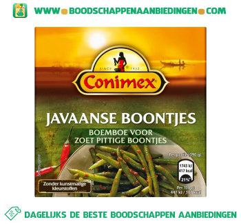 Conimex Boemboe javaanse boontjes aanbieding