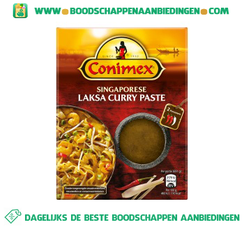 Conimex Singapore laksa curry aanbieding