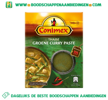 Thaise groene curry aanbieding