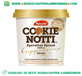 Cookie Notti Speculoos spread cappuccino aanbieding