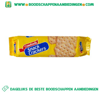Crawford Snack crackers aanbieding