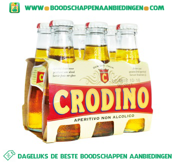 Crodino Aperitief zonder alcohol pak 6 flesjes aanbieding