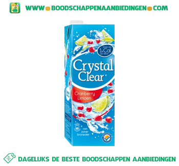 Crystal Clear Cranberry & limoen aanbieding