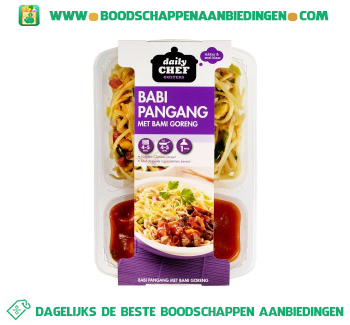 Daily Chef Babi pangang met bami goreng aanbieding