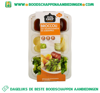 Daily Chef Broccoli met boomstammetjes en aardappels aanbieding