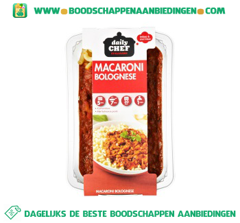 Daily Chef Macaroni bolognese aanbieding