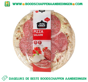 Pizza salami aanbieding