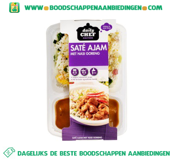 Daily Chef Saté ajam met nasi goreng aanbieding