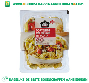 Tortellini met spinazie en ricotta aanbieding