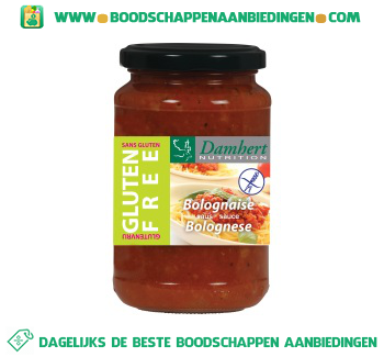 Damhert Glutenvrije bolognese saus aanbieding