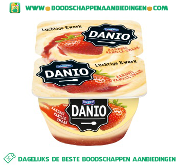 Danio Luchtige kwark aardbei vanille aanbieding