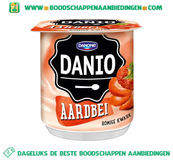 Danio Romige kwark aardbeien aanbieding