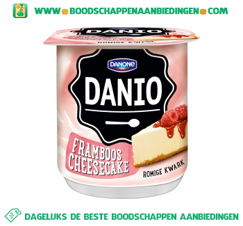 Danio Romige kwark framboos cheesecake aanbieding