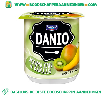 Danio Romige kwark mango kiwi banaan aanbieding