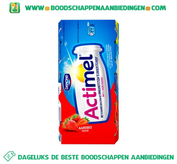 Actimel aardbei aanbieding