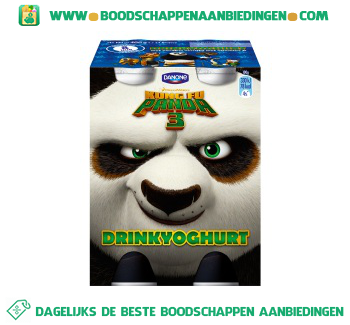 Danone Drinkyoghurt kungfu panda aanbieding