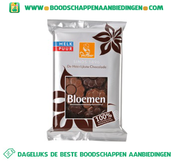 De Heer Chocolade bloemen melk & puur aanbieding