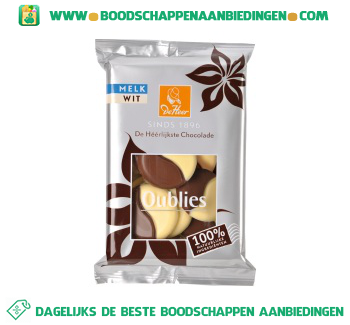 Chocolade oublies melk & wit aanbieding