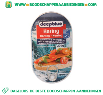 Deepblue Haringfilets in tomatensaus aanbieding